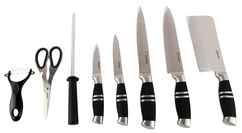 سرویس چاقو 9 پارچه دسینی مدل Dessini 1001